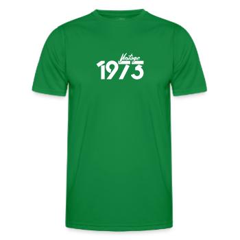 1973 - Men's Functional T-Shirt - kelly green - Front - AI Model Male 178 dark (178cm)