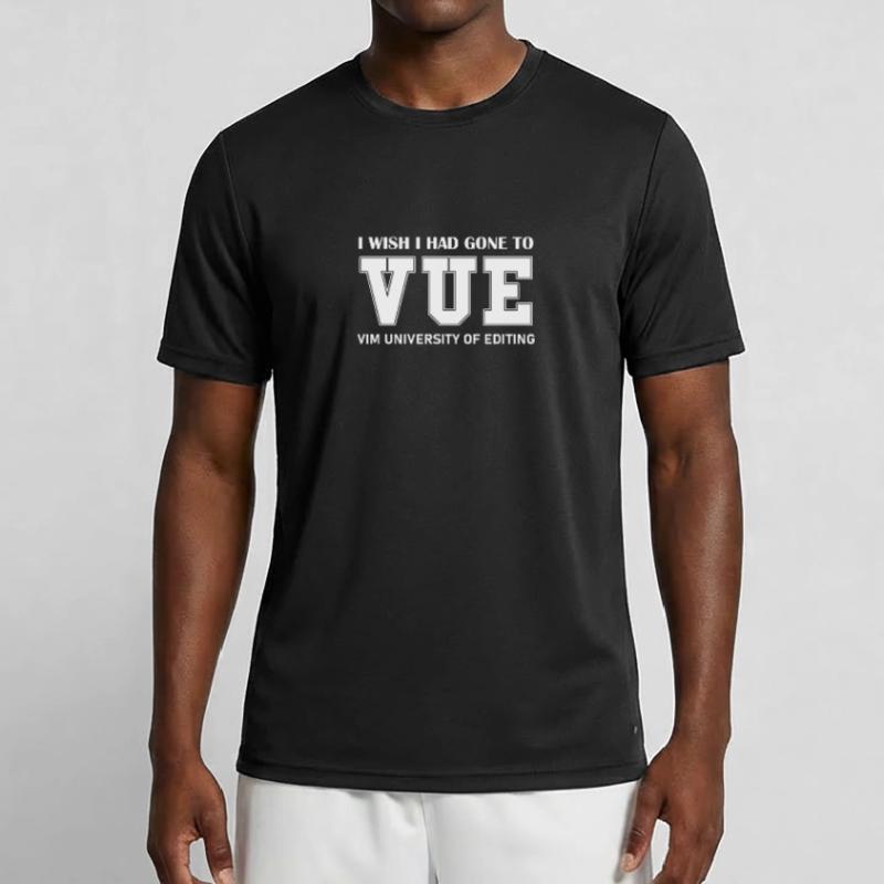 VIM University of Editing Wish I Could Exit VIM Männer Funktions-T-Shirt