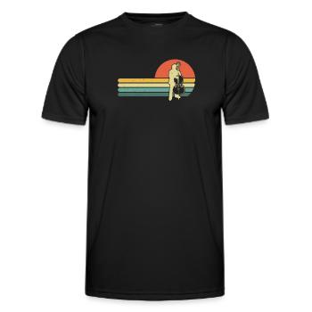 Double bass Double bass player Double bass player - Men's Functional T-Shirt - black - Front - AI Model Male 178 dark (178cm)