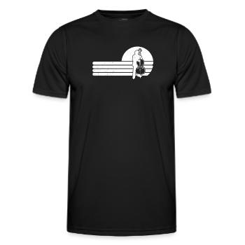 Double bass Double bass player Double bass player - Men's Functional T-Shirt - black - Front - AI Model Male 178 dark (178cm)
