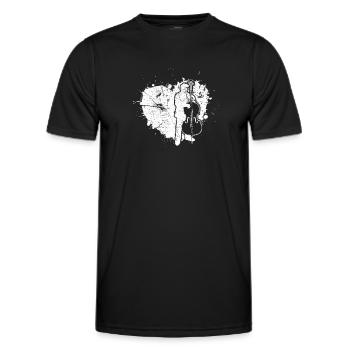 Double bass Double bass player Double bass player - Men's Functional T-Shirt - black - Front - AI Model Male 178 dark (178cm)