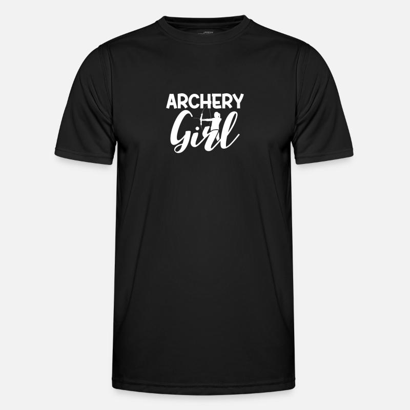 Bogenschiessen - Männer Funktions-T-Shirt - Schwarz