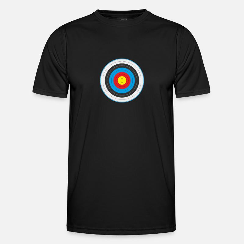 Bogenschiessen - Männer Funktions-T-Shirt - Schwarz