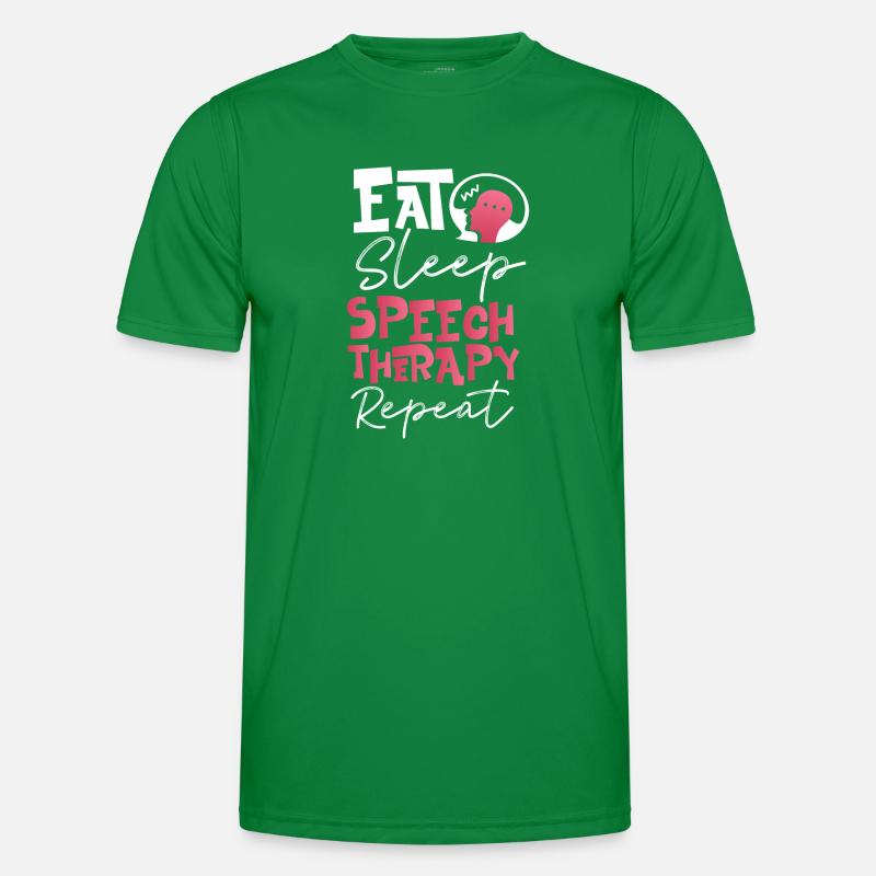 Speech Therapist Therapy Assistant Männer Funktions-T-Shirt