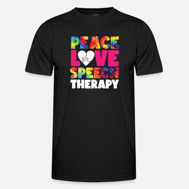 Speech Therapist Therapy Assistant - Männer Funktions-T-Shirt - Schwarz