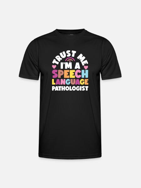 Speech Therapist Therapy Assistant - Männer Funktions-T-Shirt - Schwarz