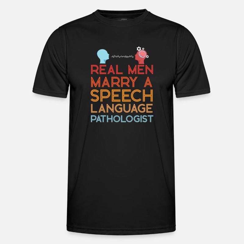 Speech Therapist Therapy Assistant - Männer Funktions-T-Shirt - Schwarz