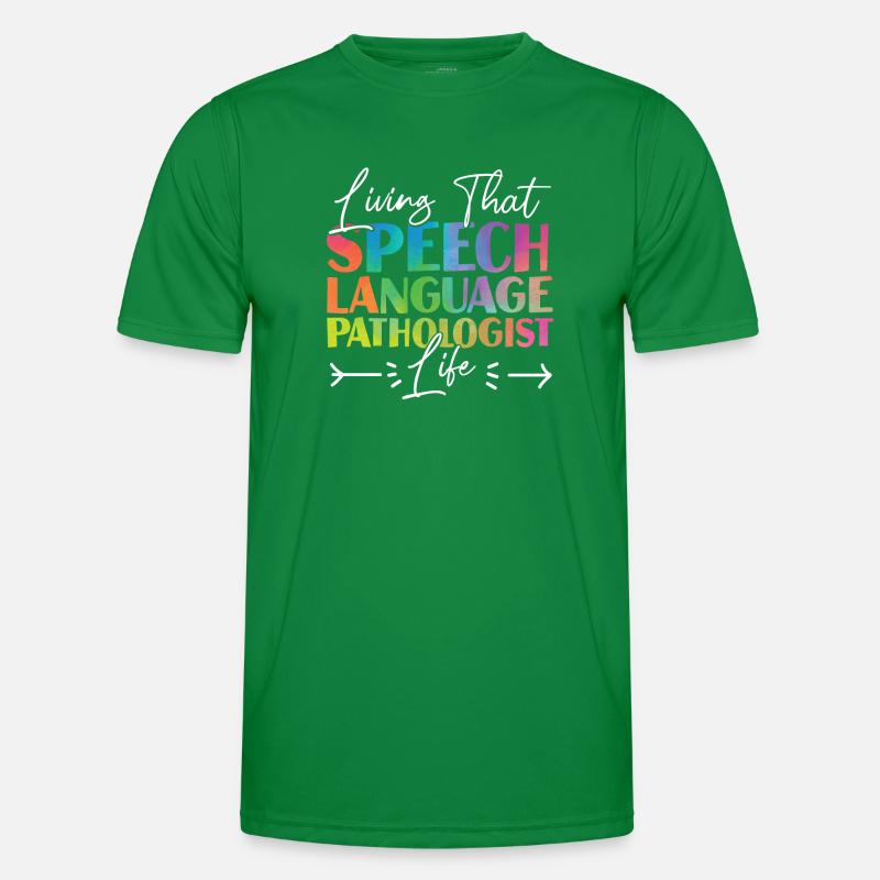 Speech Therapist Therapy Assistant Männer Funktions-T-Shirt