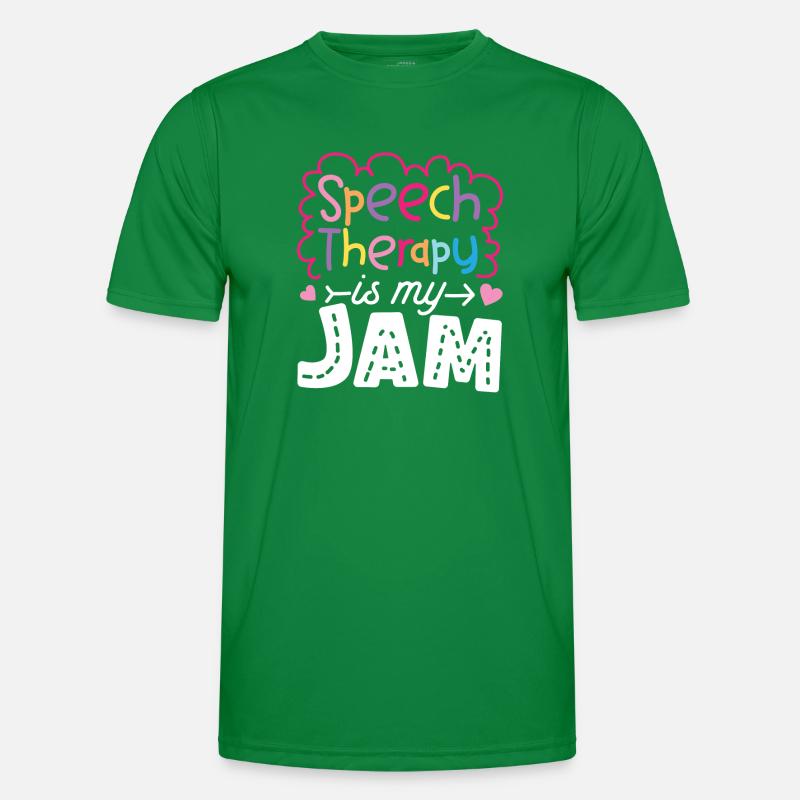 Speech Therapist Therapy Assistant Männer Funktions-T-Shirt