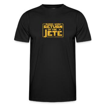 Ballett - Männer Funktions-T-Shirt - Schwarz - Vorne - AI Model Male 178 dark (178cm)