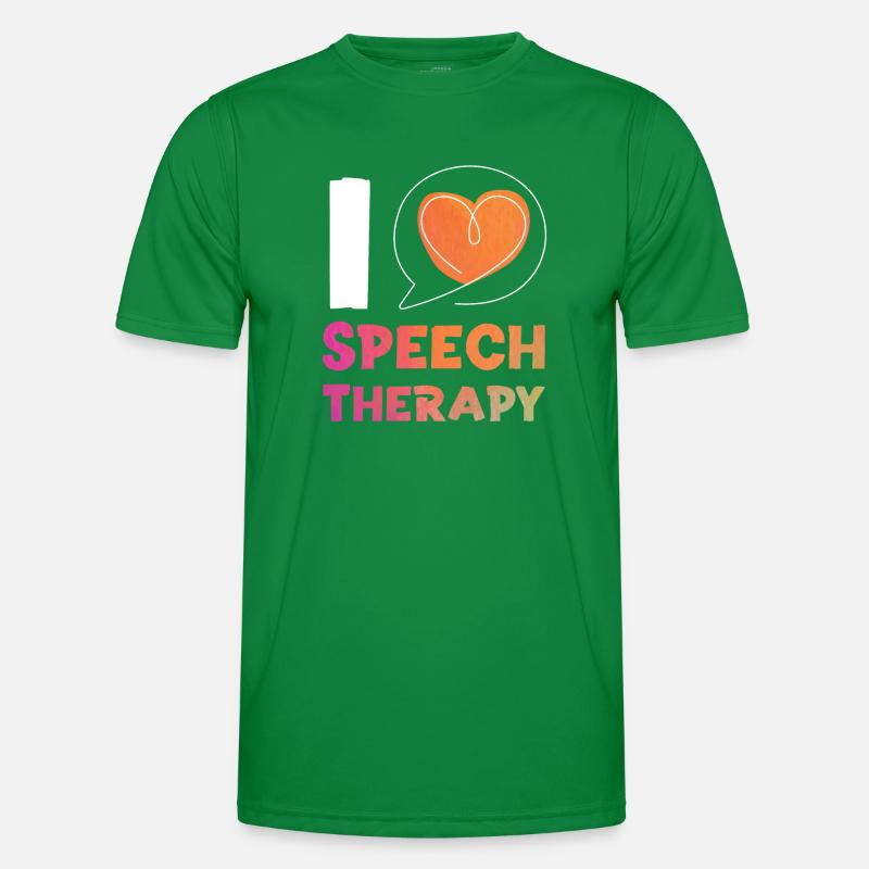Speech Therapist Therapy Assistant Männer Funktions-T-Shirt