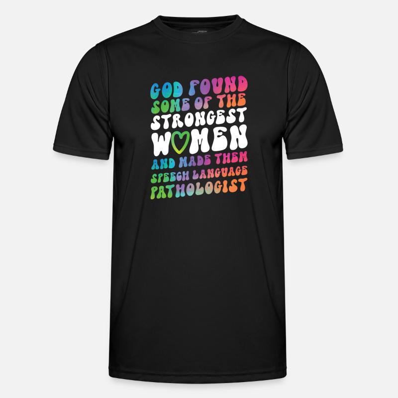 Speech Therapist Therapy Assistant - Männer Funktions-T-Shirt - Schwarz