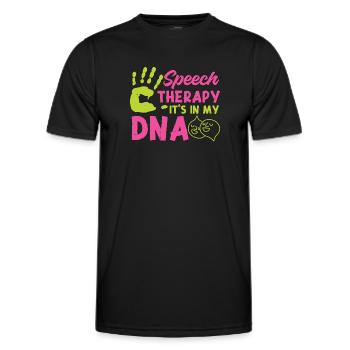 Speech Therapist Therapy Assistant - Männer Funktions-T-Shirt - Schwarz - Vorne - AI Model Male 178 dark (178cm)