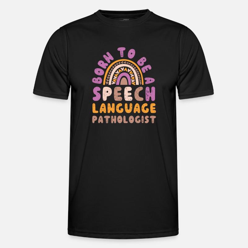 Speech Therapist Therapy Assistant - Men's Functional T-Shirt - black