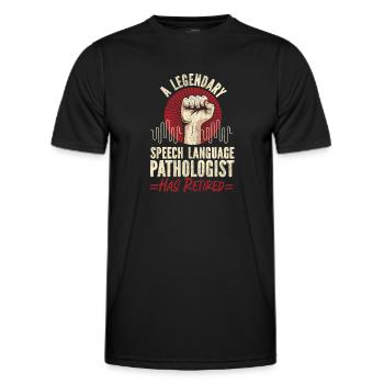 Speech Therapist Therapy Assistant - Männer Funktions-T-Shirt - Schwarz - Vorne - AI Model Male 178 dark (178cm)