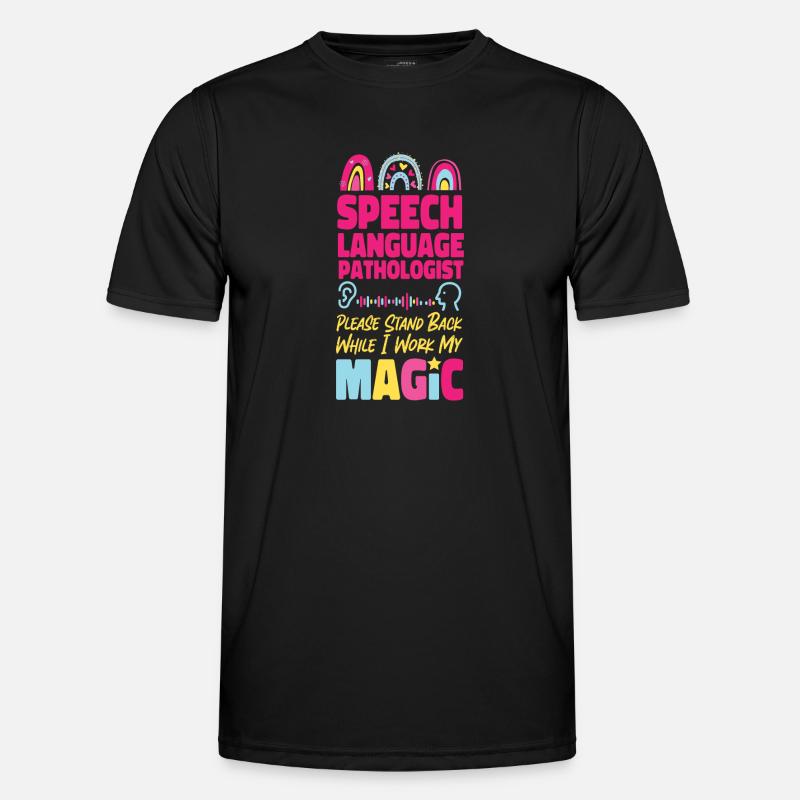 Speech Therapist Therapy Assistant - Men's Functional T-Shirt - black