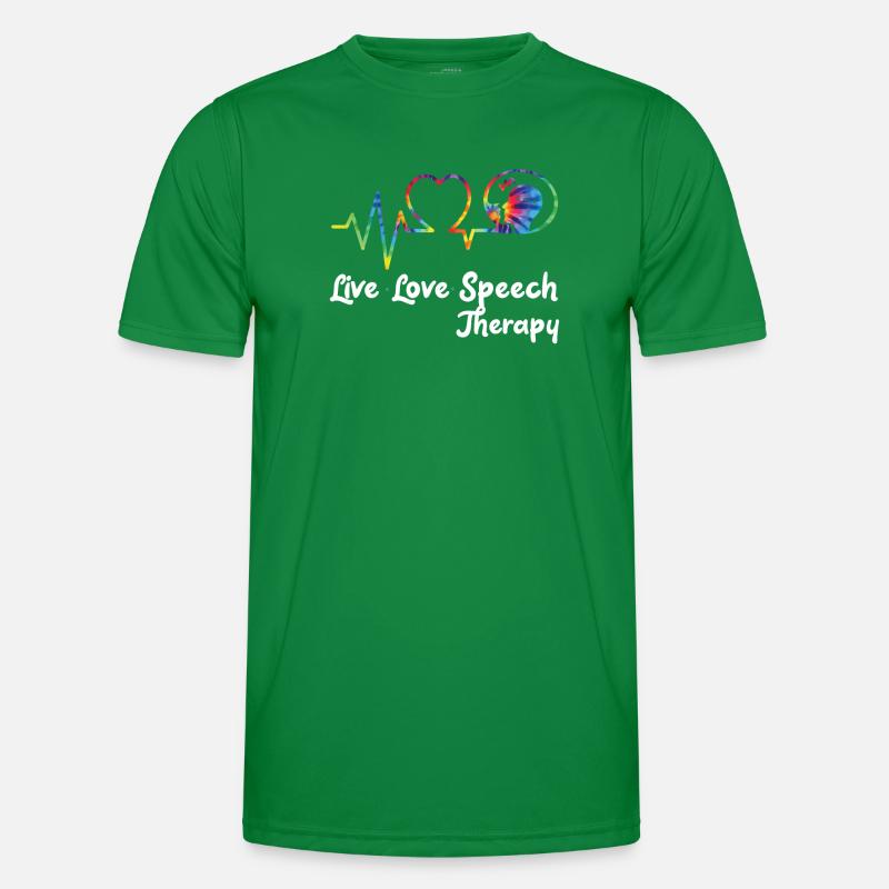 Speech Therapist Therapy Assistant Männer Funktions-T-Shirt