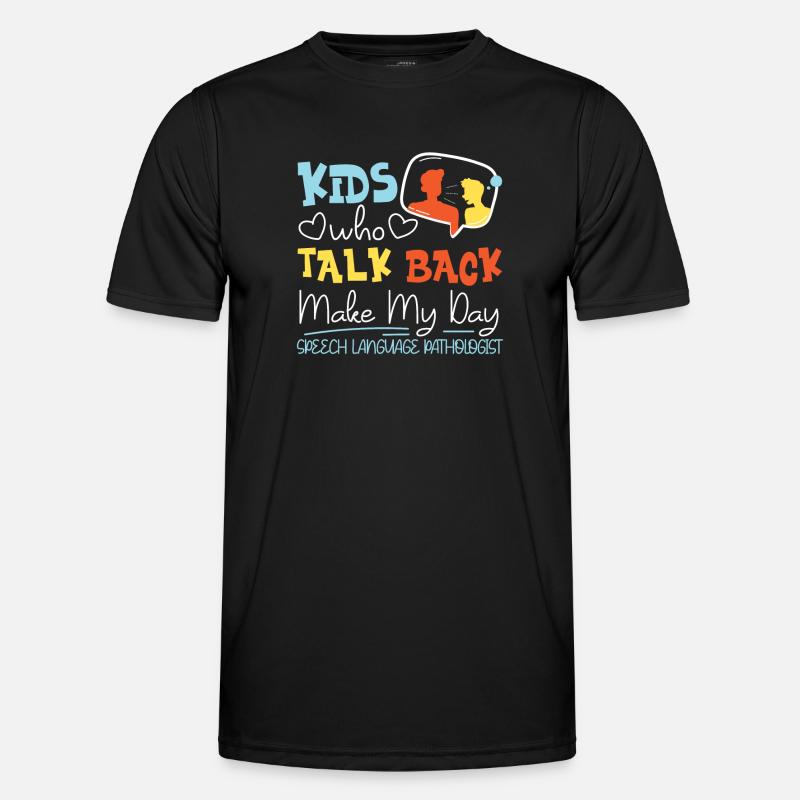Speech Therapist Therapy Assistant - Men's Functional T-Shirt - black