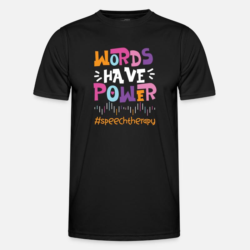 Speech Therapist Therapy Assistant - Men's Functional T-Shirt - black