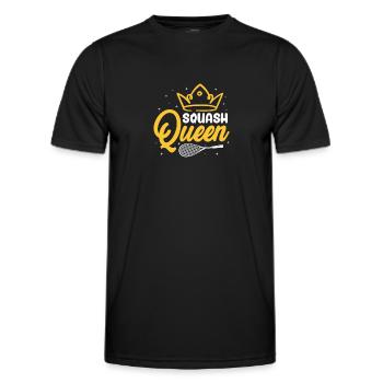 Squash - Männer Funktions-T-Shirt - Schwarz - Vorne - AI Model Male 178 dark (178cm)