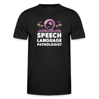 Speech Therapist Therapy Assistant - Männer Funktions-T-Shirt - Schwarz - Vorne - AI Model Male 178 dark (178cm)