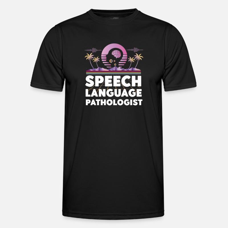 Speech Therapist Therapy Assistant - Men's Functional T-Shirt - black