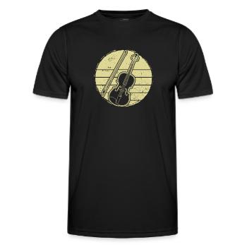 Violin Violinist Violinist - Men's Functional T-Shirt - black - Front - AI Model Male 178 dark (178cm)