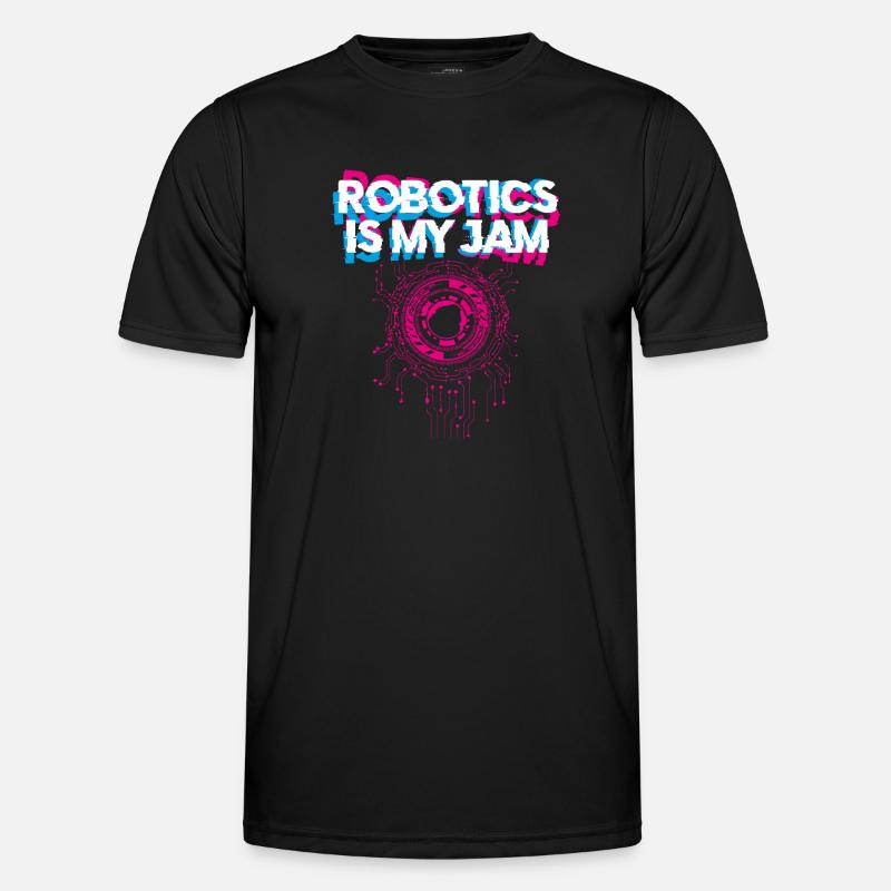 Robot Robotics Engineer Robotics - Männer Funktions-T-Shirt - Schwarz