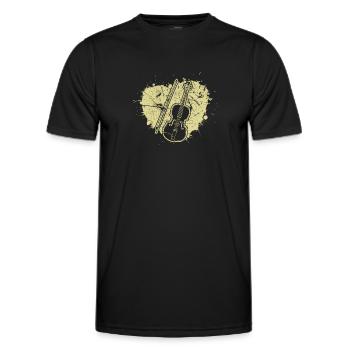 Violin Violinist Violinist - Men's Functional T-Shirt - black - Front - AI Model Male 178 dark (178cm)