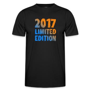 2017 Édition Limitée Anniversaire Cadeau Décoration - T-shirt sport Homme - noir - Devant - AI Model Male 178 dark (178cm)
