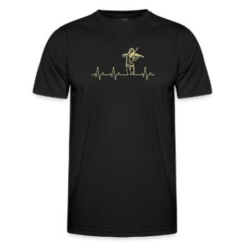 Violin Violinist Violinist - Men's Functional T-Shirt - black - Front - AI Model Male 178 dark (178cm)