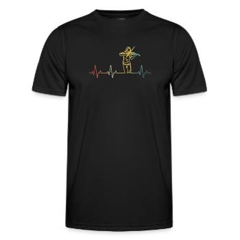 Violin Violinist Violinist - Men's Functional T-Shirt - black - Front - AI Model Male 178 dark (178cm)