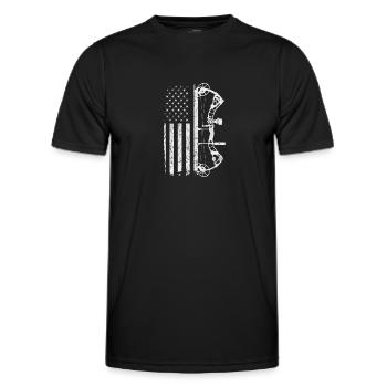Archery Archer Archer Arrow Gift - Men's Functional T-Shirt - black - Front - AI Model Male 178 dark (178cm)