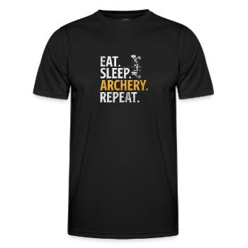 Archery Archer Archer Arrow Gift - Men's Functional T-Shirt - black - Front - AI Model Male 178 dark (178cm)
