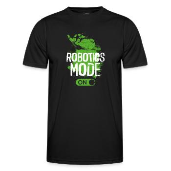 Robot Robotique Ingénieur Robotique Robotique - T-shirt sport Homme - noir - Devant - AI Model Male 178 dark (178cm)