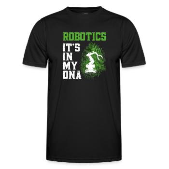 Robot Robotique Ingénieur Robotique Robotique - T-shirt sport Homme - noir - Devant - AI Model Male 178 dark (178cm)