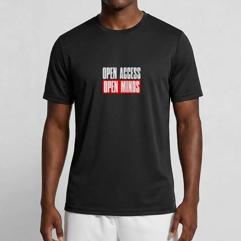 Open Access Open Mind for Ethical Hacker and Coder Männer Funktions-T-Shirt