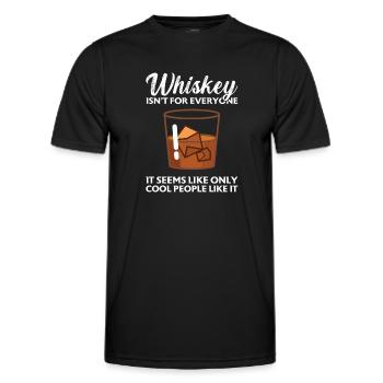 Whiskey trinken Whiskey trinken Whiskey Geschenk - Männer Funktions-T-Shirt - Schwarz - Vorne - AI Model Male 178 dark (178cm)