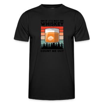 Whiskey trinken Whiskey trinken Whiskey Geschenk - Männer Funktions-T-Shirt - Schwarz - Vorne - AI Model Male 178 dark (178cm)