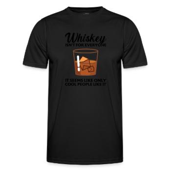 Whiskey trinken Whiskey trinken Whiskey Geschenk - Männer Funktions-T-Shirt - Schwarz - Vorne - AI Model Male 178 dark (178cm)
