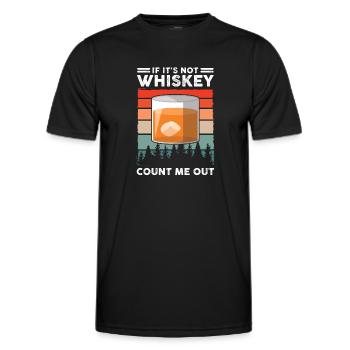 Whiskey trinken Whiskey trinken Whiskey Geschenk - Männer Funktions-T-Shirt - Schwarz - Vorne - AI Model Male 178 dark (178cm)