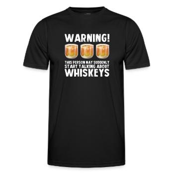Whiskey trinken Whiskey trinken Whiskey Geschenk - Männer Funktions-T-Shirt - Schwarz - Vorne - AI Model Male 178 dark (178cm)