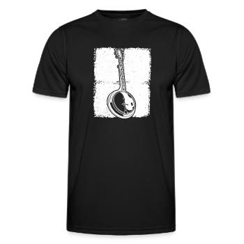 Banjo Banjo player Banjoist - Men's Functional T-Shirt - black - Front - AI Model Male 178 dark (178cm)