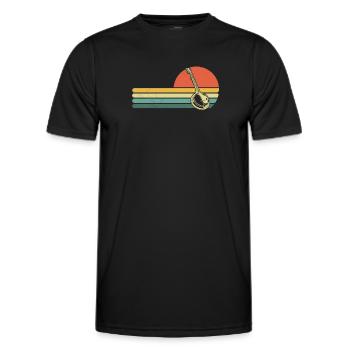Banjo Banjo player Banjoist - Men's Functional T-Shirt - black - Front - AI Model Male 178 dark (178cm)