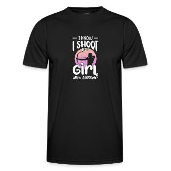 Archerie - T-shirt sport Homme - noir - Devant - AI Model Male 178 dark (178cm)