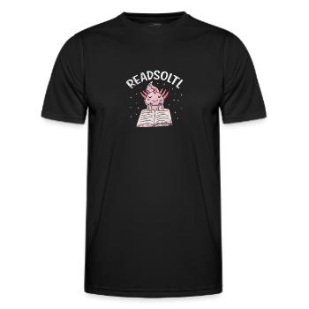 Axolotl Aquatic Animal Water Gift - Men's Functional T-Shirt - black - Front - AI Model Male 178 dark (178cm)