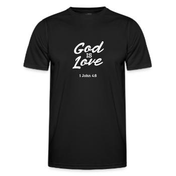 Bible Bible Versets chrétiens Don de Jésus - T-shirt sport Homme - noir - Devant - AI Model Male 178 dark (178cm)