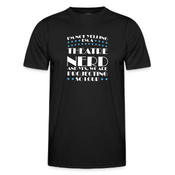 Theater Broadway Theater Geschenk - Männer Funktions-T-Shirt - Schwarz - Vorne - AI Model Male 178 dark (178cm)