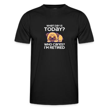 Retirement Pension Pensioner Pensioner Pension Gift - Men's Functional T-Shirt - black - Front - AI Model Male 178 dark (178cm)