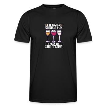 Retirement Pension Pensioner Pensioner Pension Gift - Men's Functional T-Shirt - black - Front - AI Model Male 178 dark (178cm)